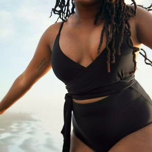 Aerie Wrap One Piece Swimsuit